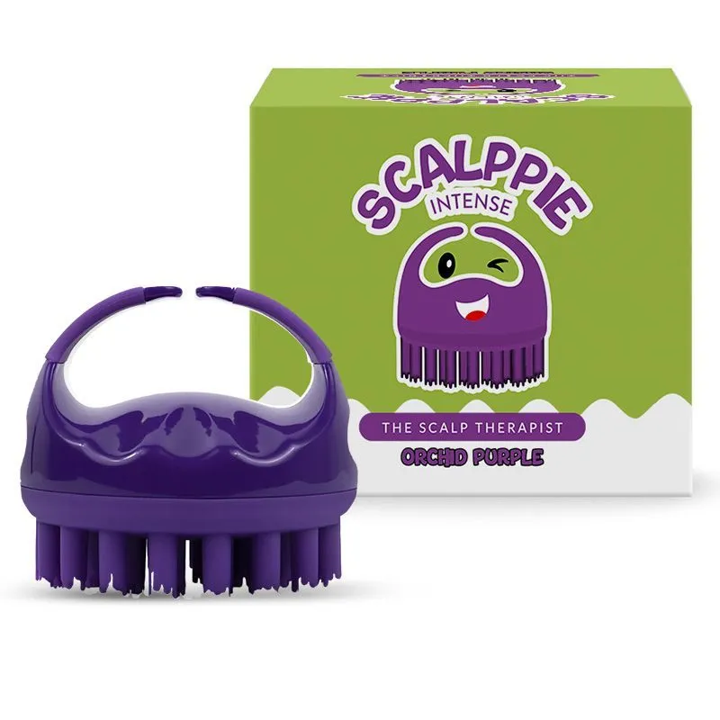 Scalppie Intense Hair Scalp Massager & Shampoo Brush - Orchid Purple - Prevents Hairfall & Dandruff