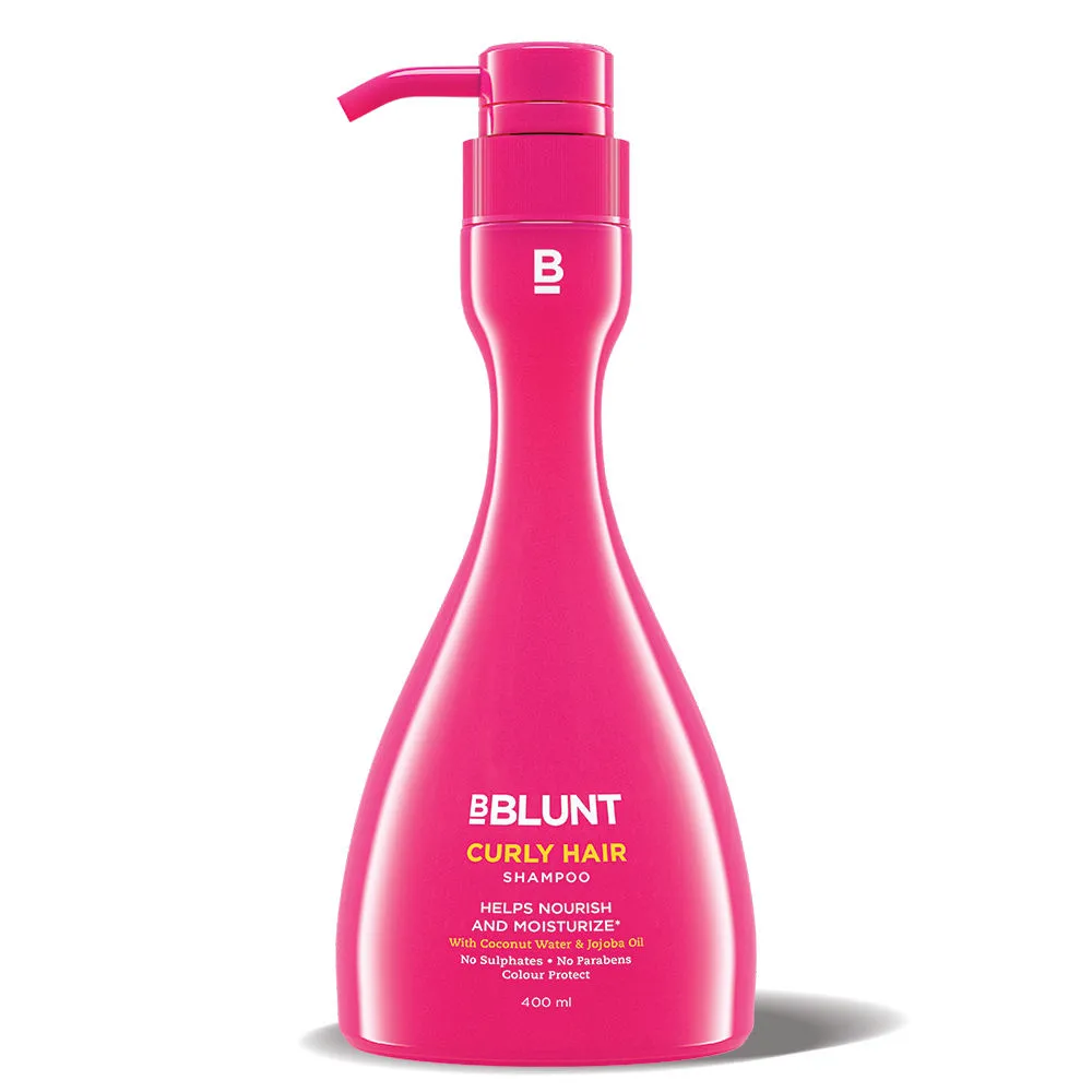 BBLUNT Curly Hair Shampoo, with Coconut Water & Jojoba Oil. No Parabens, Sulphates