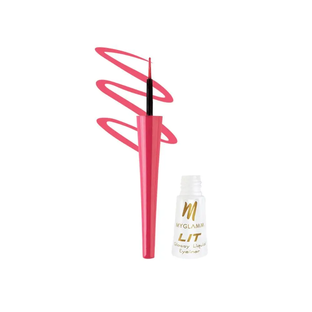 MyGlamm LIT Glossy Liquid Eyeliner-Pink Rave (3.5 ml)