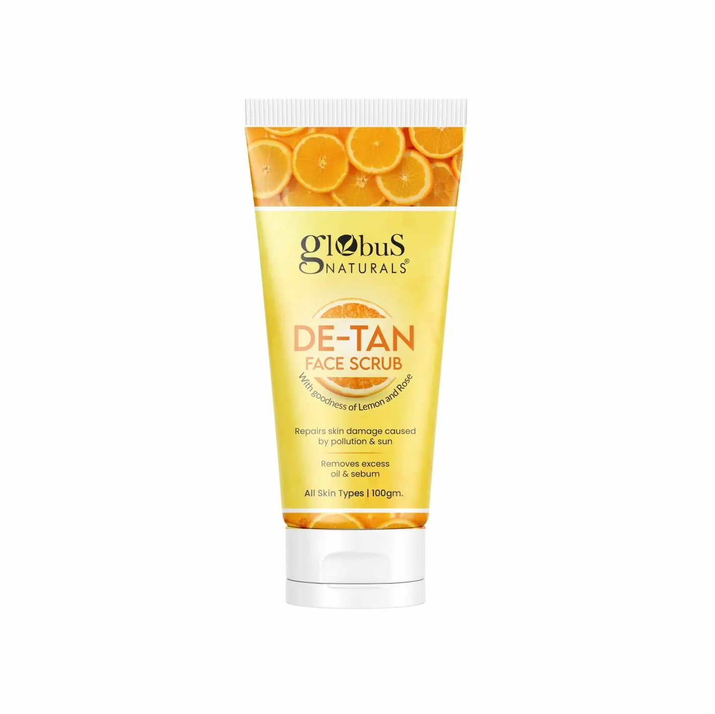 Globus Naturals De Tan Face Scrub, 100 gm