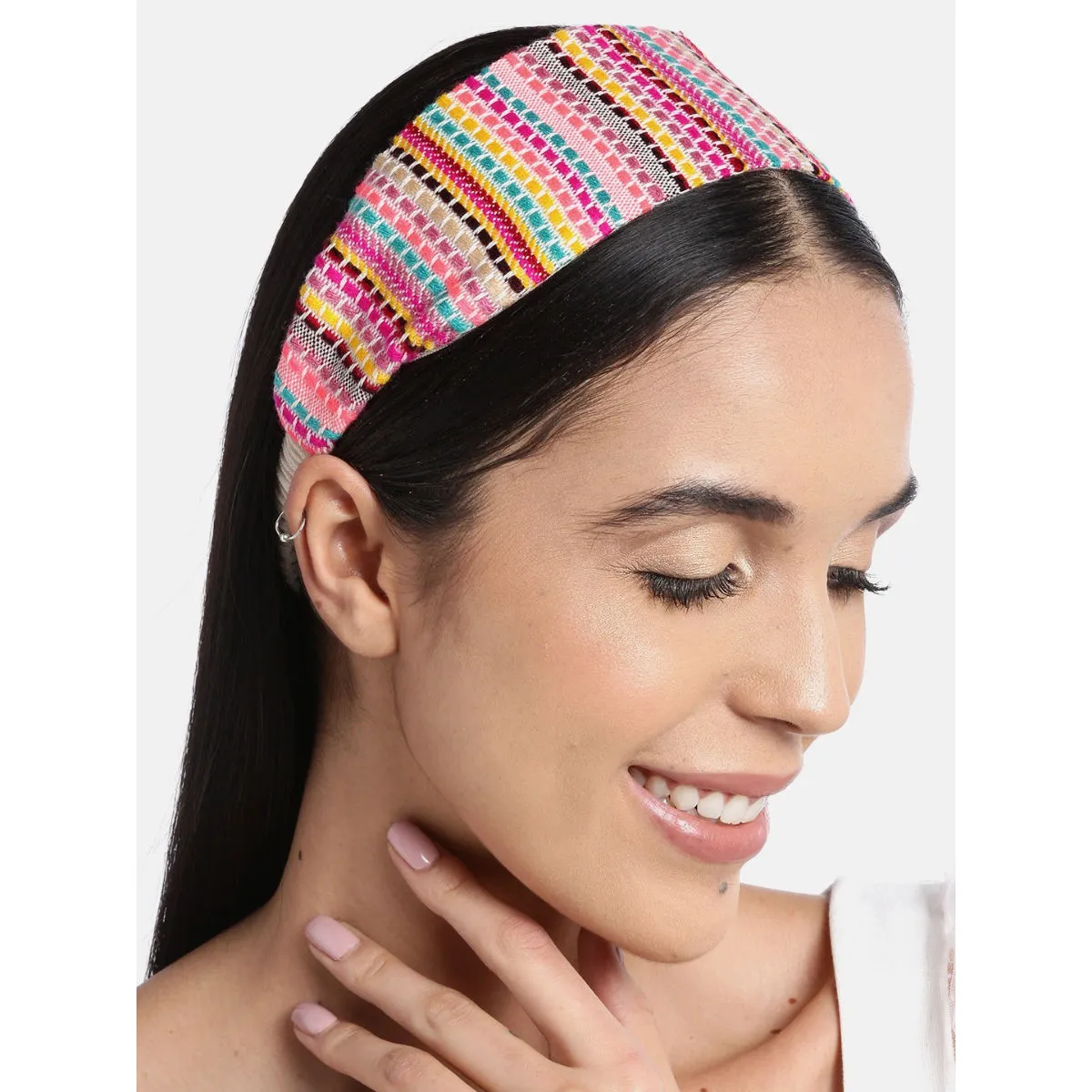 Blueberry Multi Colour Woven Design Hairband