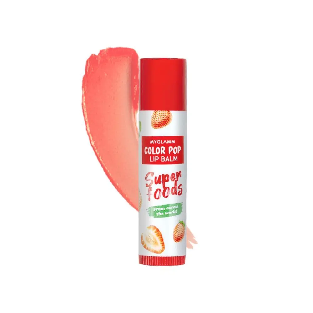 MyGlamm Color Pop Lip Balm-Strawberry-(4.6 g)