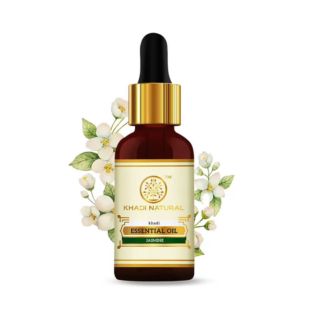 Khadi Natural Jasmine Essential Oil| Enhances Skin Elasticity (15ml)
