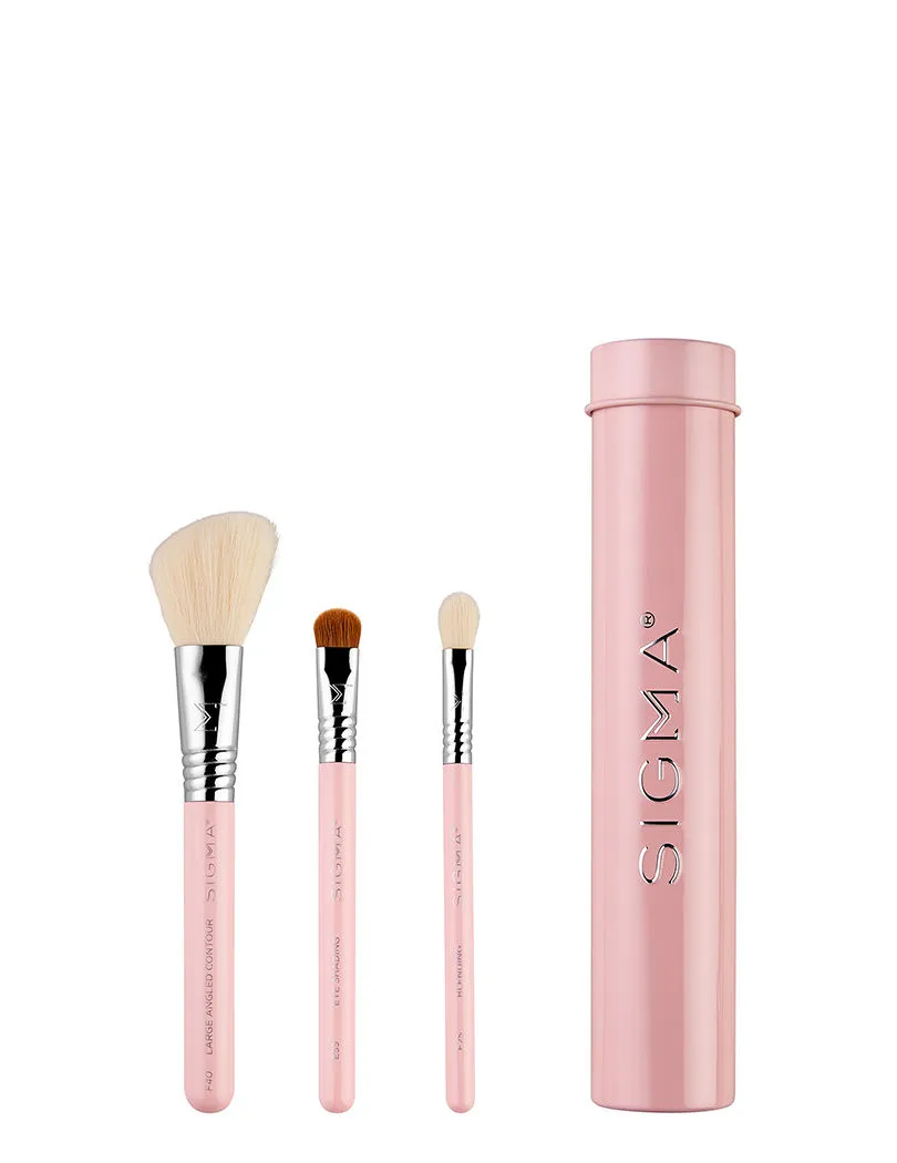 Sigma Beauty Essential Trio Brush Set - Pink