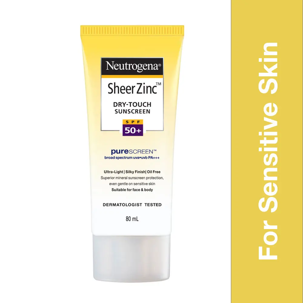 Neutrogena Sheer Zinc Dry Touch Sunscreen SPF50+ (For Sensitive Skin)