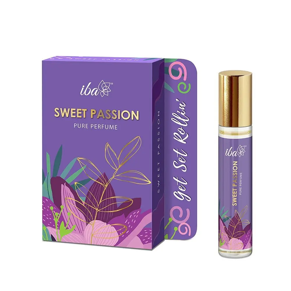 Iba Pure Perfume - Sweet Passion, 10 ml, Fruity and floral l Alcohol Free, Long Lasting l Vegan & Cruelty Free