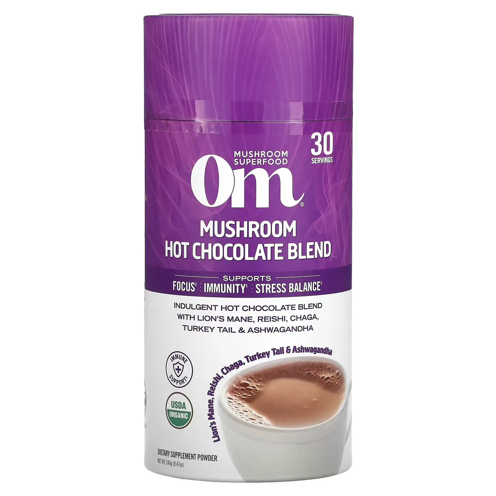 Mushroom Hot Chocolate Blend, 8.47 oz (240 g)