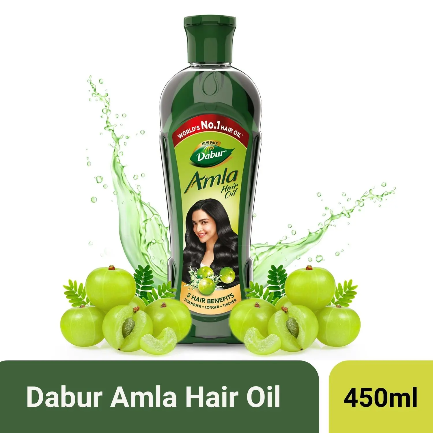 Dabur Amla Hair Oil - 450 ml | For Strong, Long and Thick hair | Nourishes Scalp | Controls Hair Fall, Strengthens Hair & Promotes Hair Growth