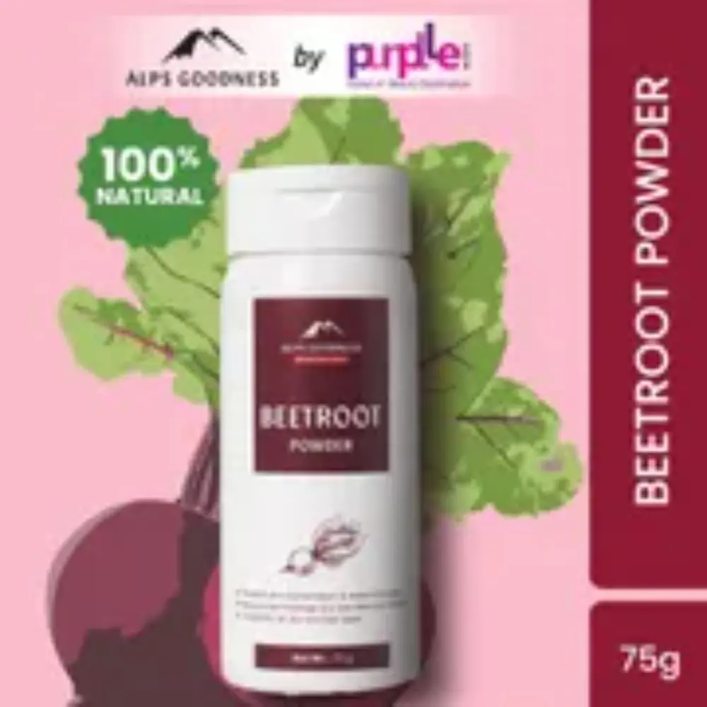 Alps Goodness Powder - Beetroot (75 g)| 100% Natural Powder | No Chemicals No Preservatives No Pesticides | Can be used for Hair Mask and Face Mask |Beetroot Face Pack 75 gm