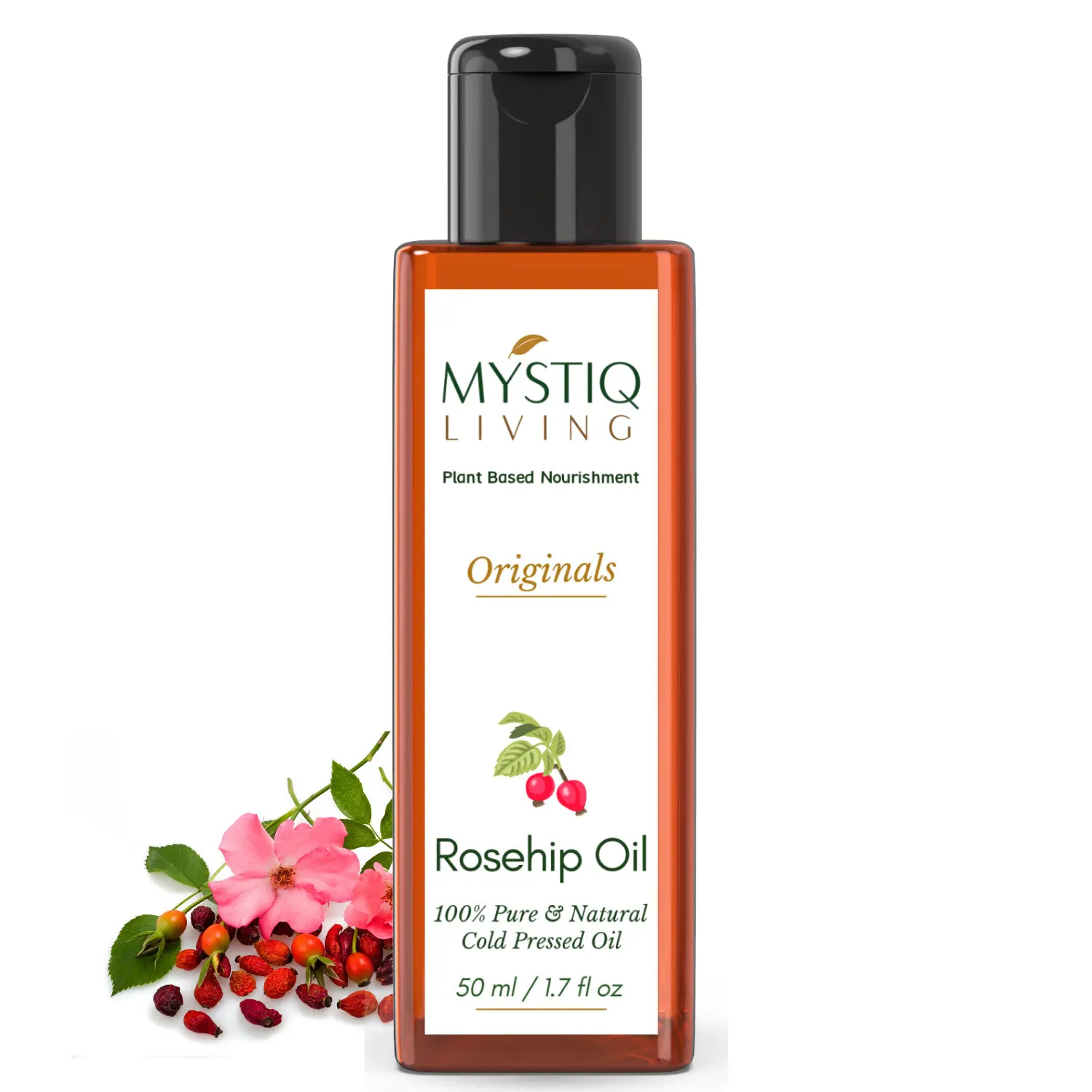 Mystiq Living Originals - Rosehip Oil | 100% Pure, Cold Pressed ,50 ml