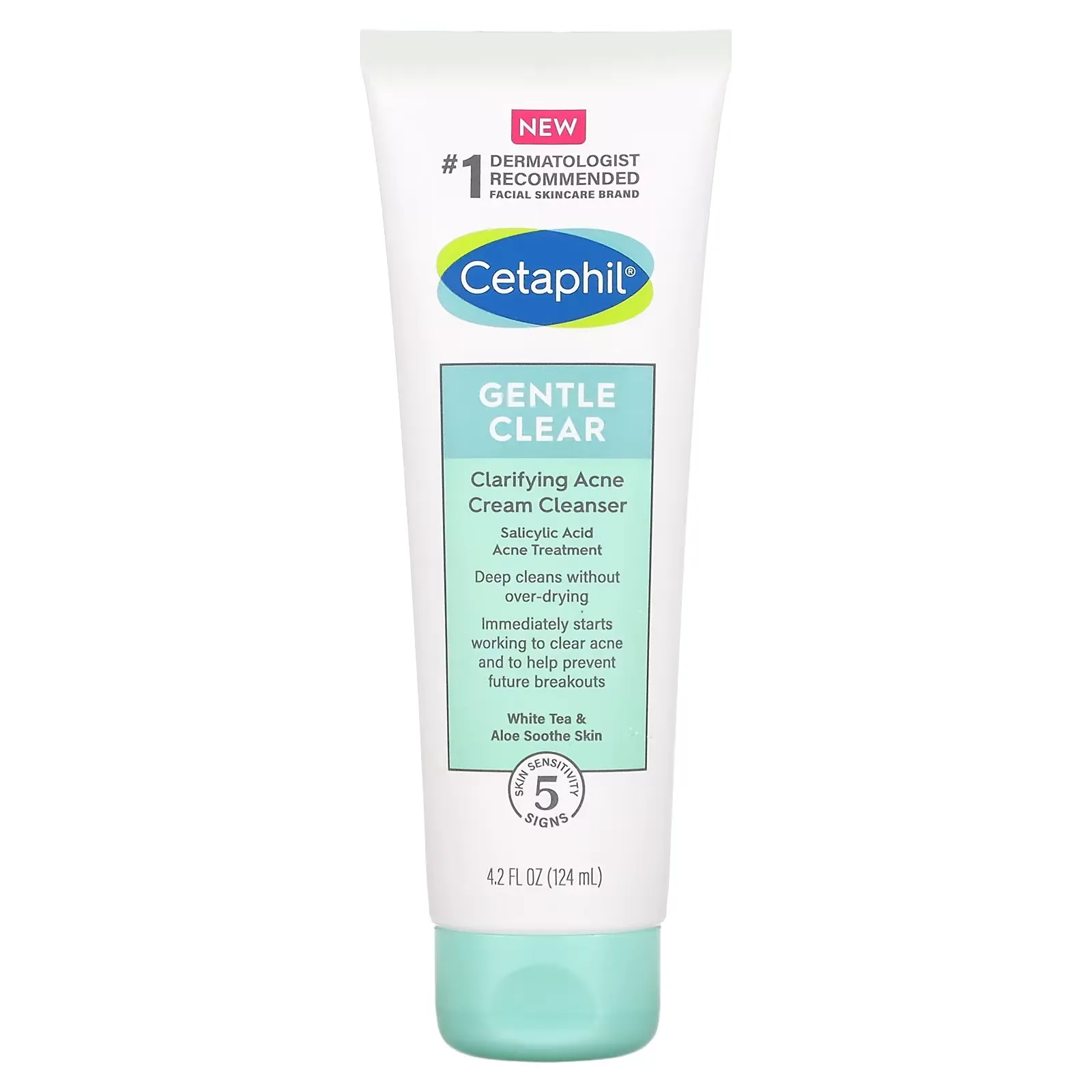 Gentle Clear, Clarifying Acne Cream Cleanser, 4.2 fl oz (124 ml)