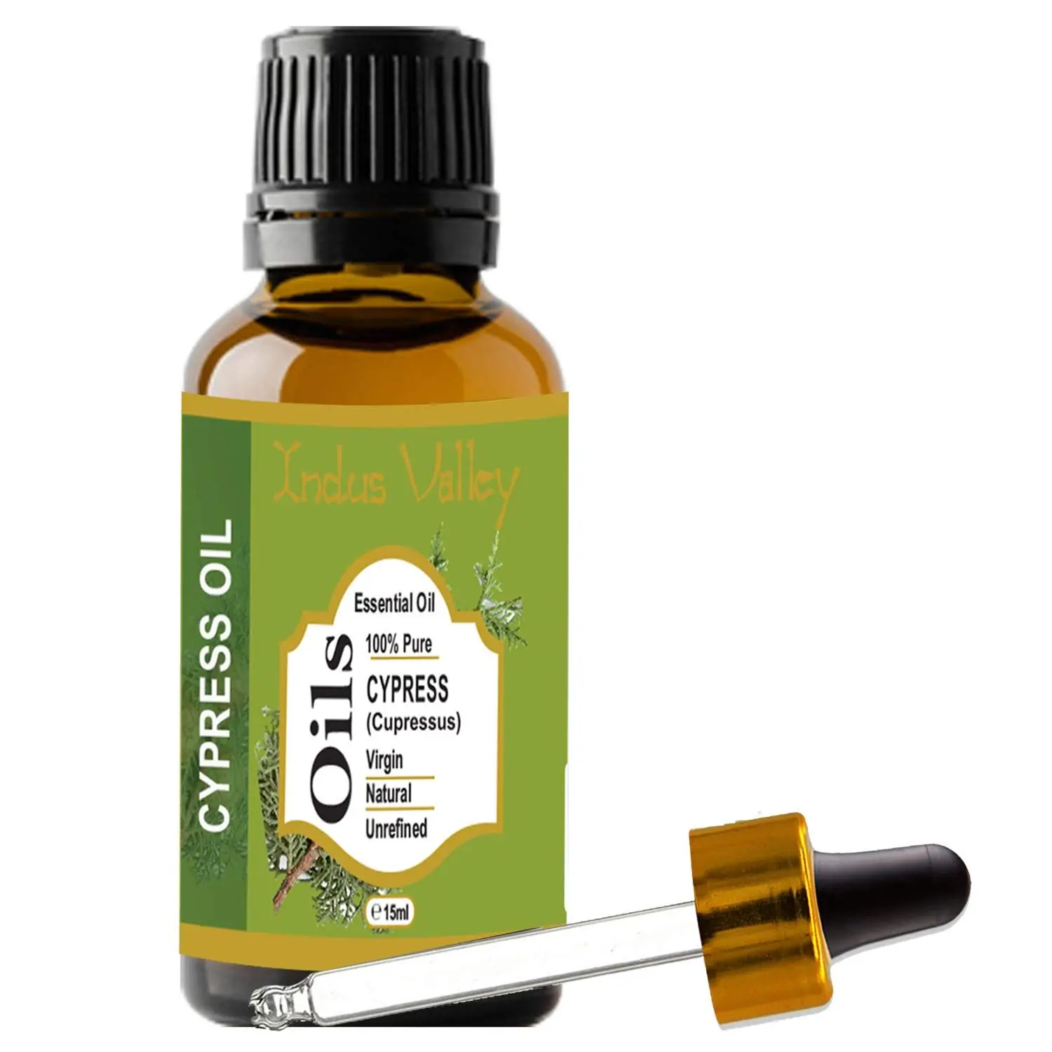 Indus Valley Bio Organic Cypress Essential Oil (15 ml)