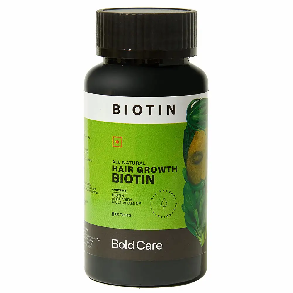 Bold Care All Natural Hair Growth Biotin,  60 tablet(s)  Unflavoured