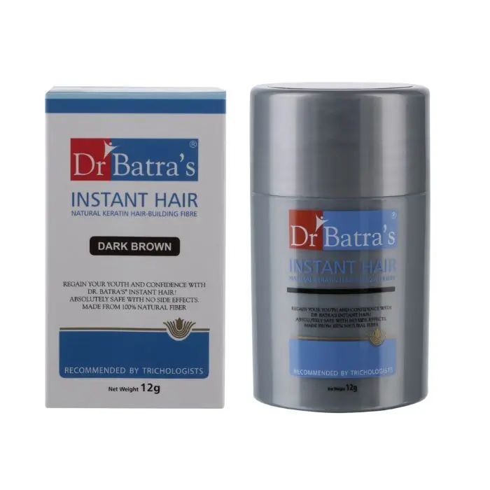 Dr.Batra`s Instant Hair Natural keratin Hair Building Fibre - Dark Brown (12 g)