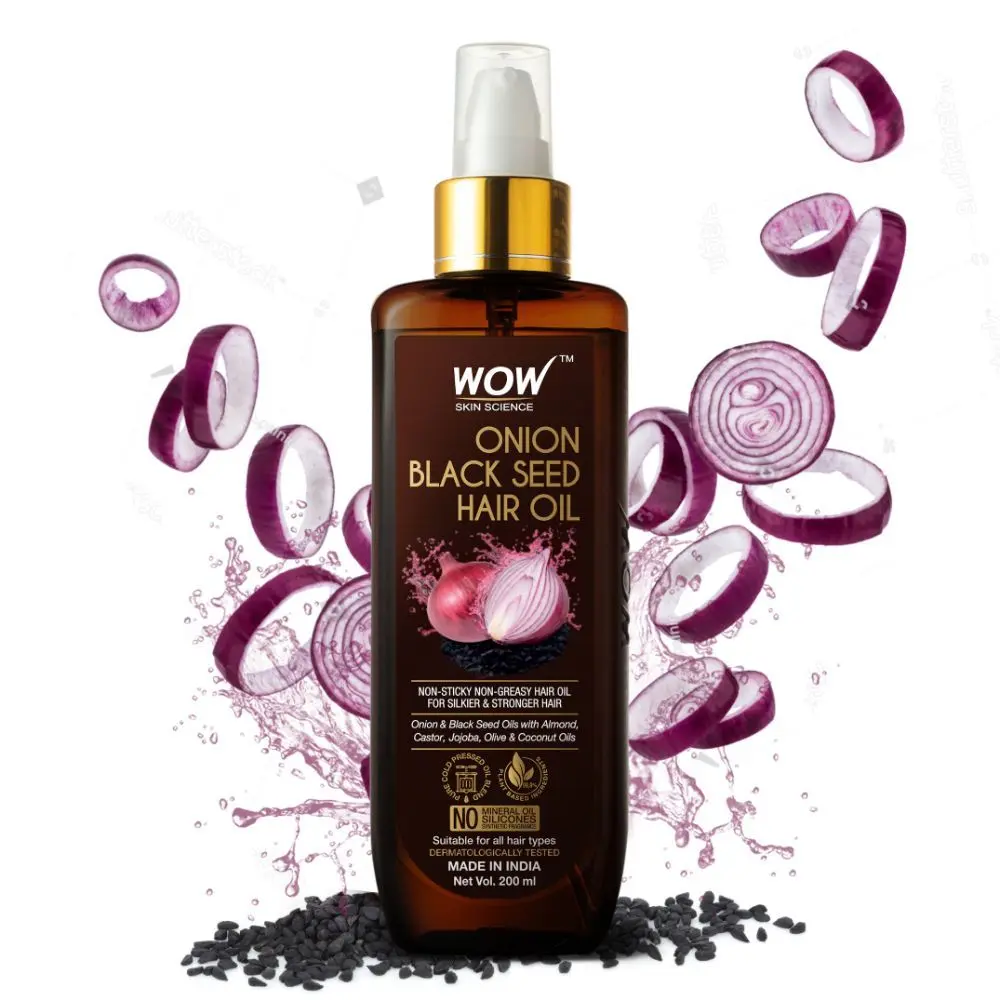 WOW Skin Science Onion Black Seed Hair Oil (200 ml)