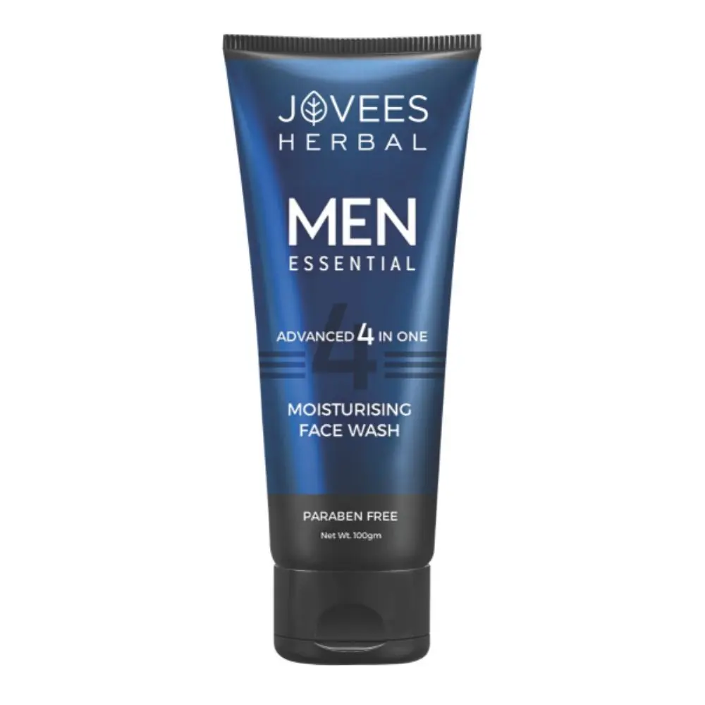 Jovees Herbal Men Essential Advanced 4 in 1 Moisturising Facewash  100 GM (Pack of 1)