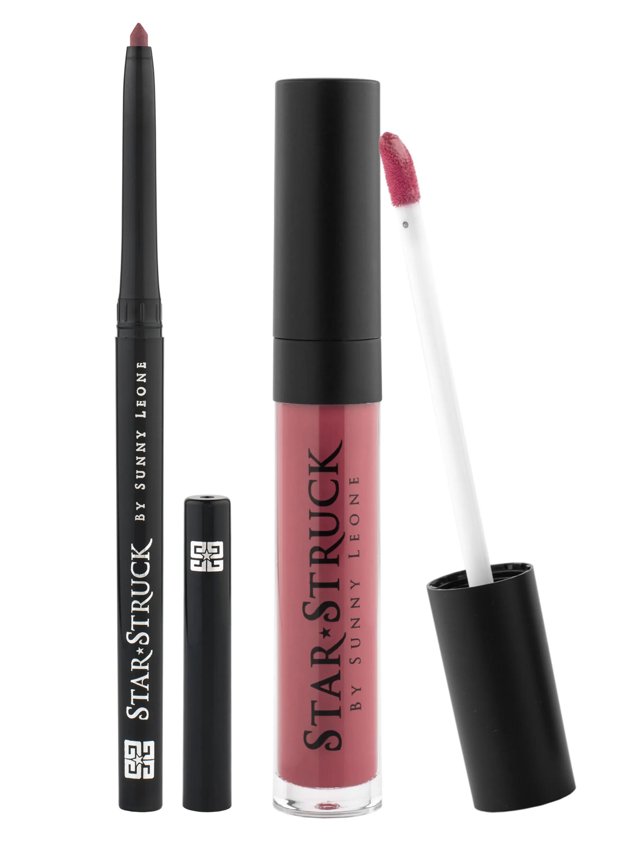 Star Struck by Sunny Leone Sugar Plum 2PC Lip Kit (Liquid Lip Color + Longwear Lip Liner)