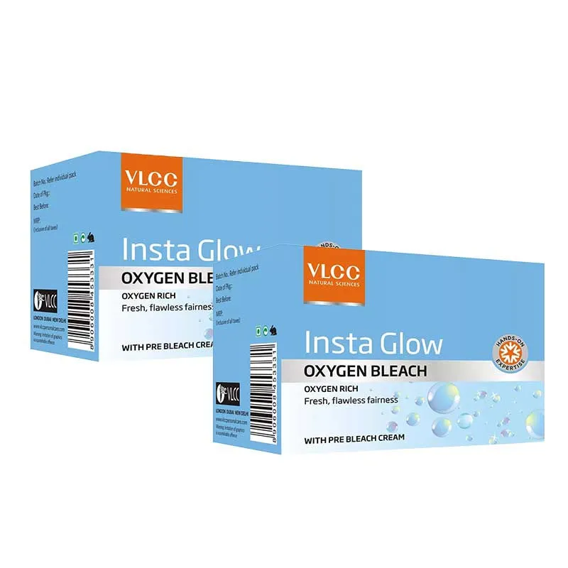 VLCC Insta Glow Oxygen Bleach Pack of 2