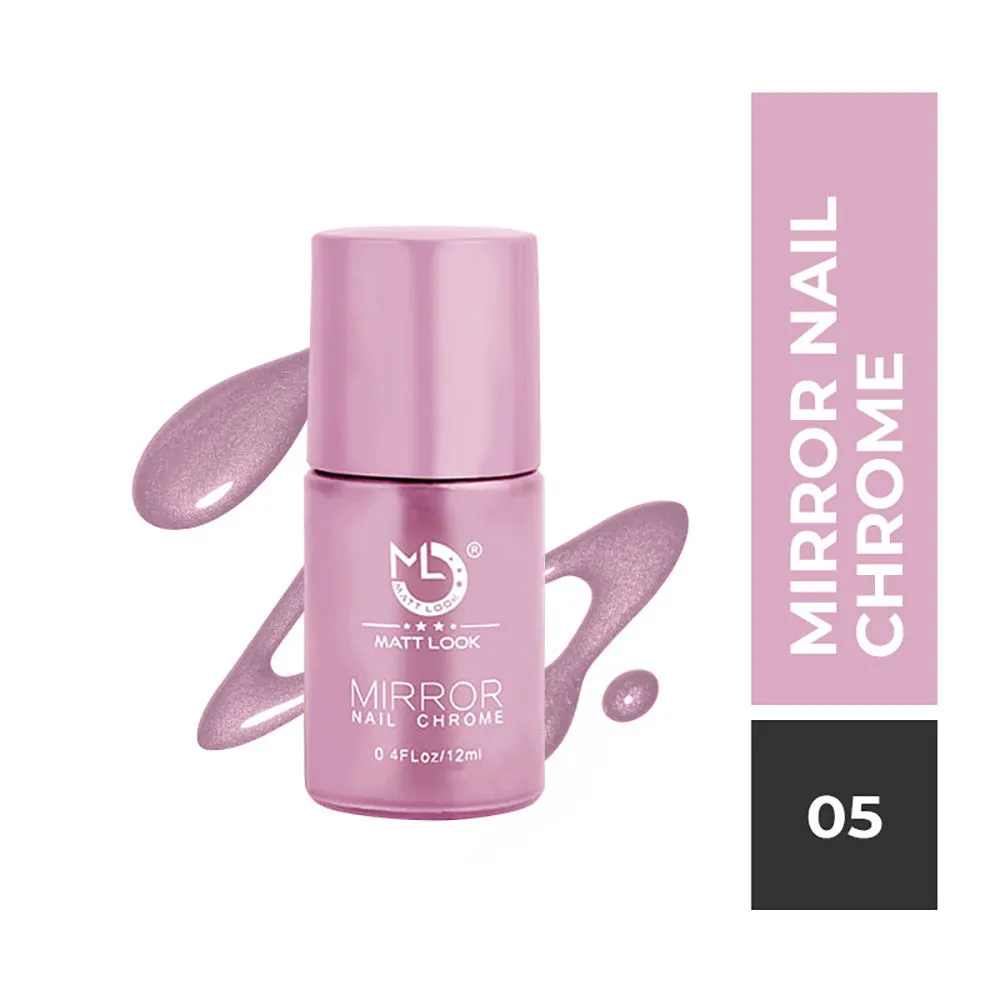 Matt look Shine Like Mirror Nail Chrome - Pink