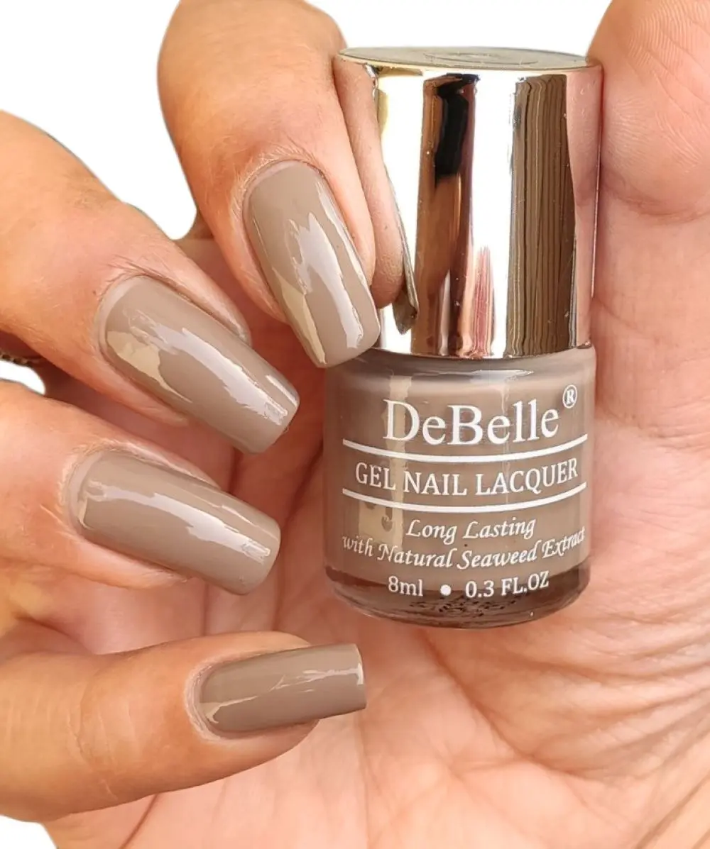 DeBelle Gel Nail Lacquer Creme Coco Bean - Light Brown, (8 ml)