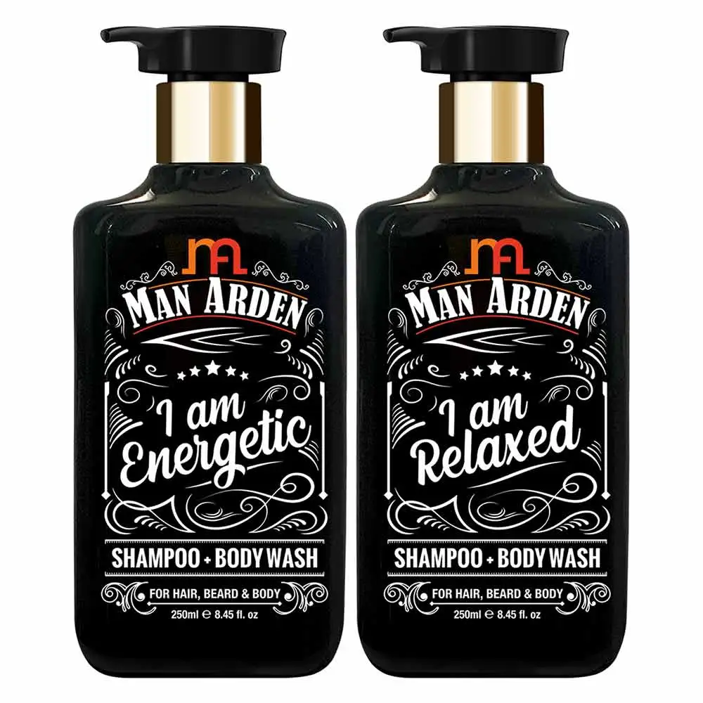 Man Arden Shampoo + Body Wash Combo,  2 Piece(s)/Pack  I am Energetic, I am Relaxed