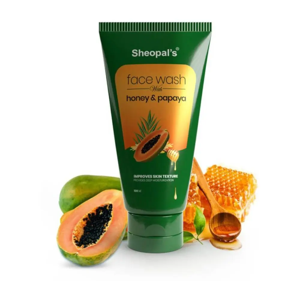 Sheopal's Honey And Papaya Remove Tan, Dead Skin And Moisturize Skin With Goodness Of Antioxidants Face Wash (100 ml)