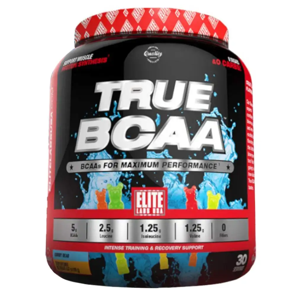 Elite Labs USA True BCAA,  0.42 lb  30 Servings  Gummy Bear