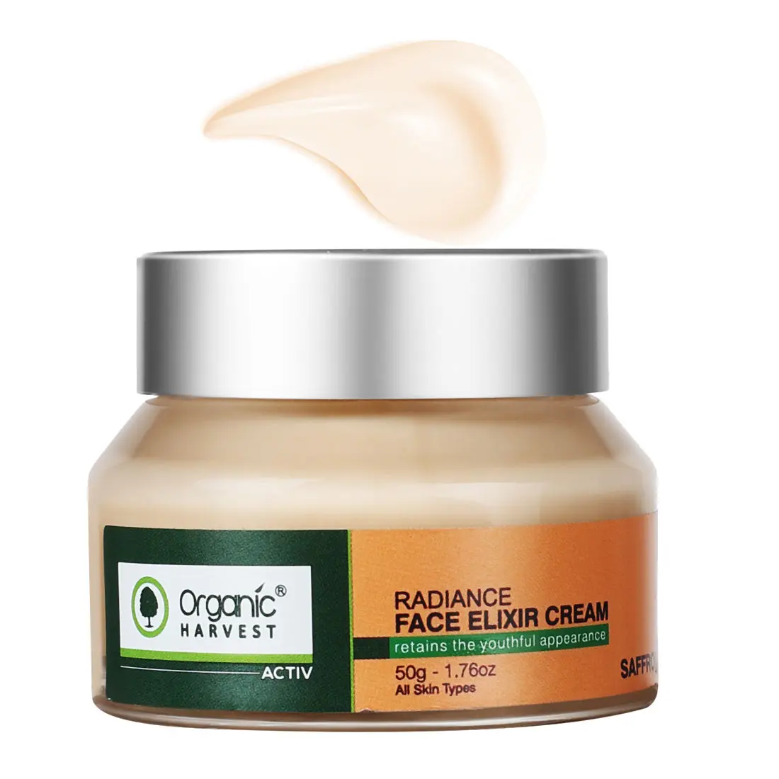 Organic Harvest Active Range Radiance Face Elixir Cream (50 g)