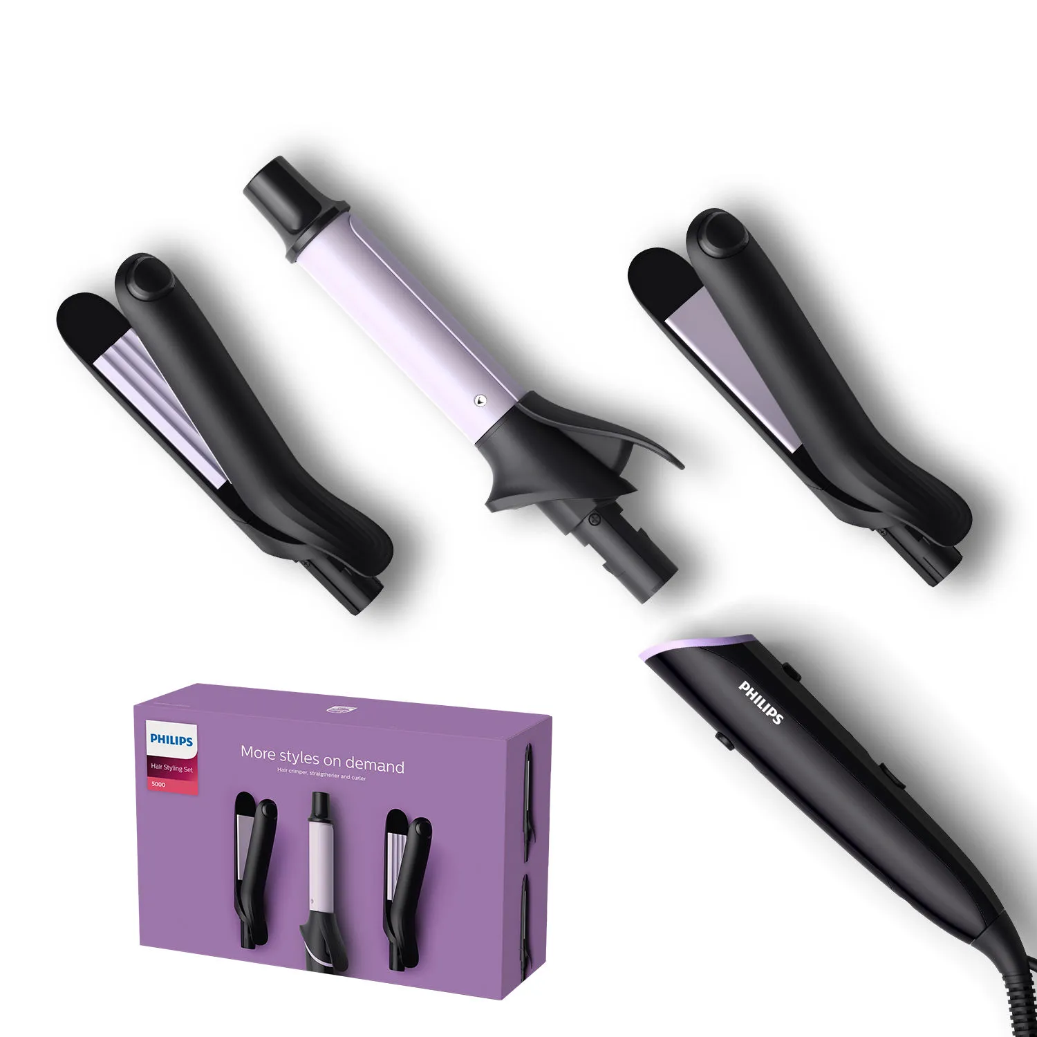 Philips BHH81600 Crimp Straighten Or Curl With The Single Tool