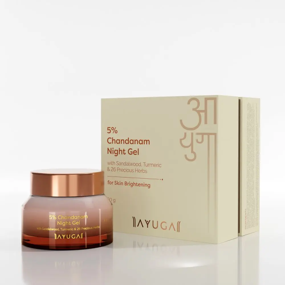 Ayuga 5% Chandanam Night Gel with Sandalwood & Turmeric 50g