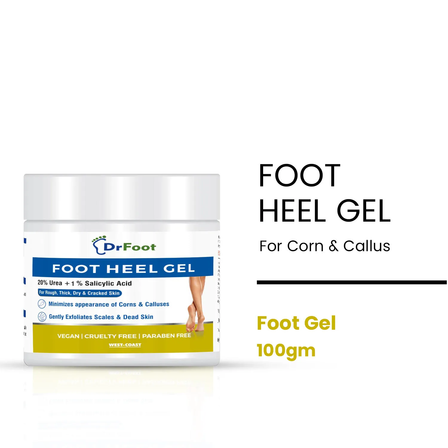 Dr Foot Foot Heel Gel 20% Urea and 1% Salicylic Acid