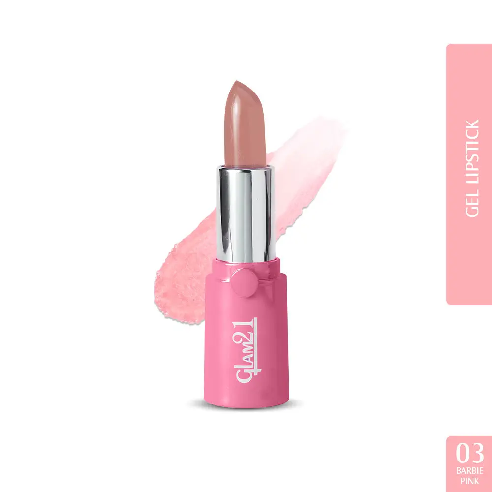 Glam21 High Definition Lipstick| LightWeight & Ultra-Moisturizing | Gel Based Formula| Barbie Pink-3.6gm