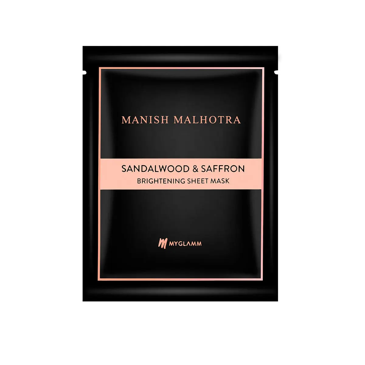 Manish Malhotra Beauty By MyGlamm Saffron & Sandalwood Brightening Sheet Mask -25 ml