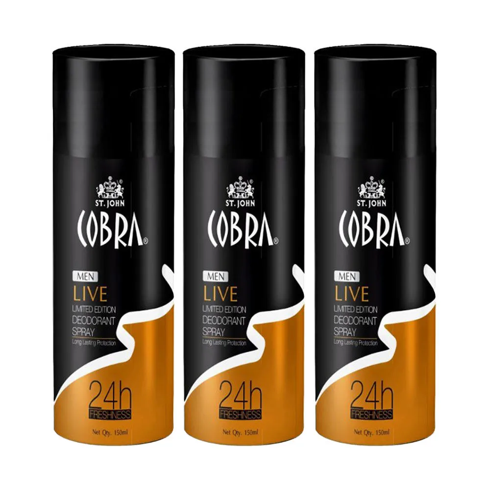 ST-JOHN Cobra Deo Live - Pack of 3