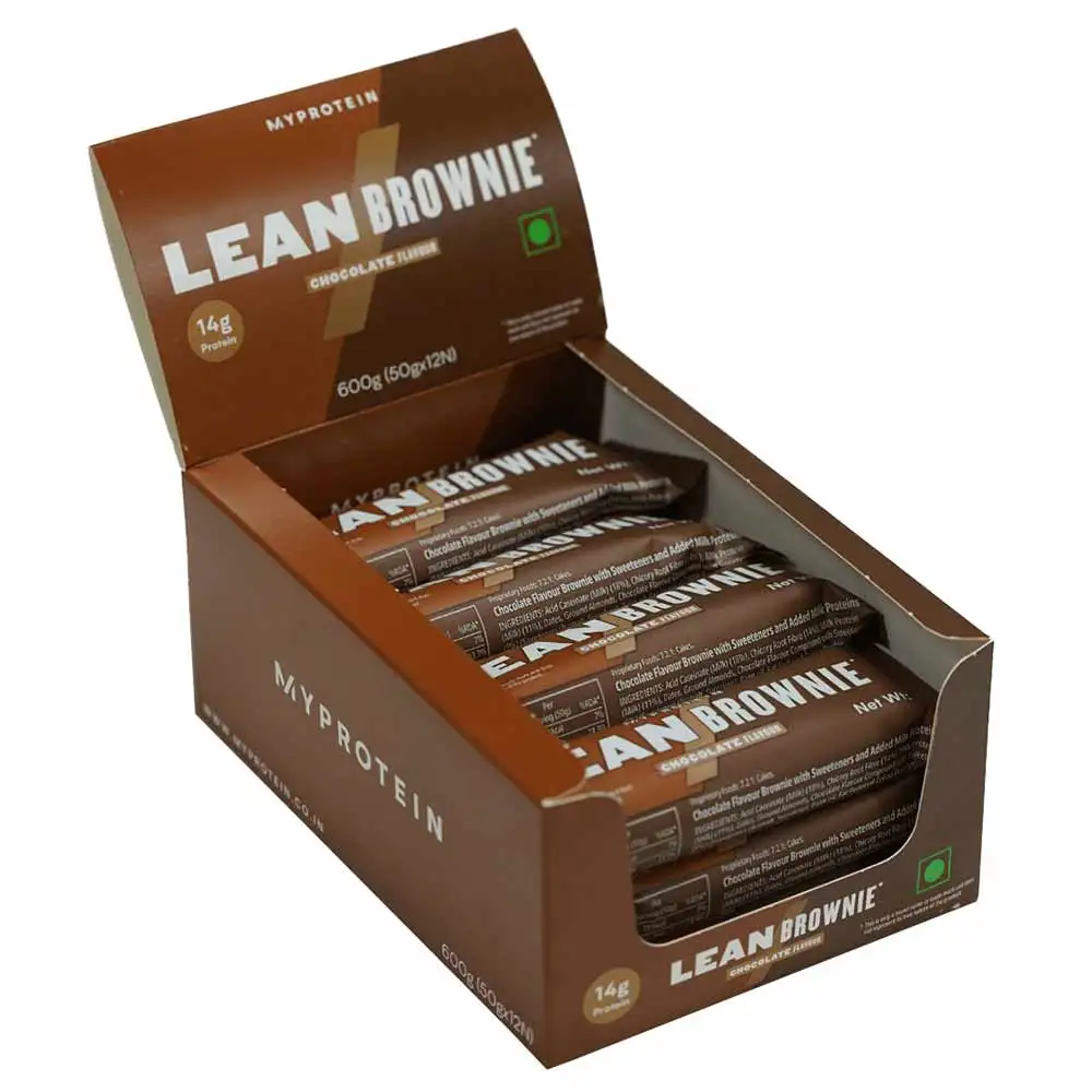 Myprotein Lean Brownie,  12 Piece(s)/Pack  Chocolate