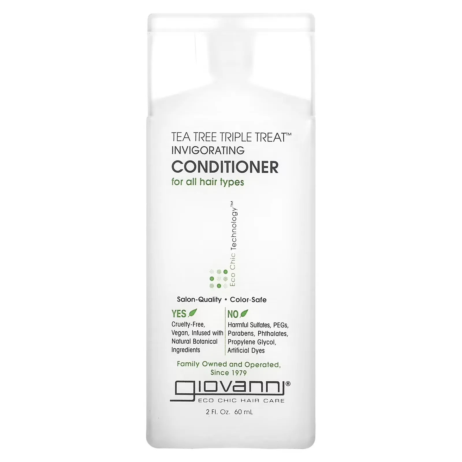 Tea Tree Triple Treat, Invigorating Conditioner, For All Hair Types, 2 fl oz (60 ml)