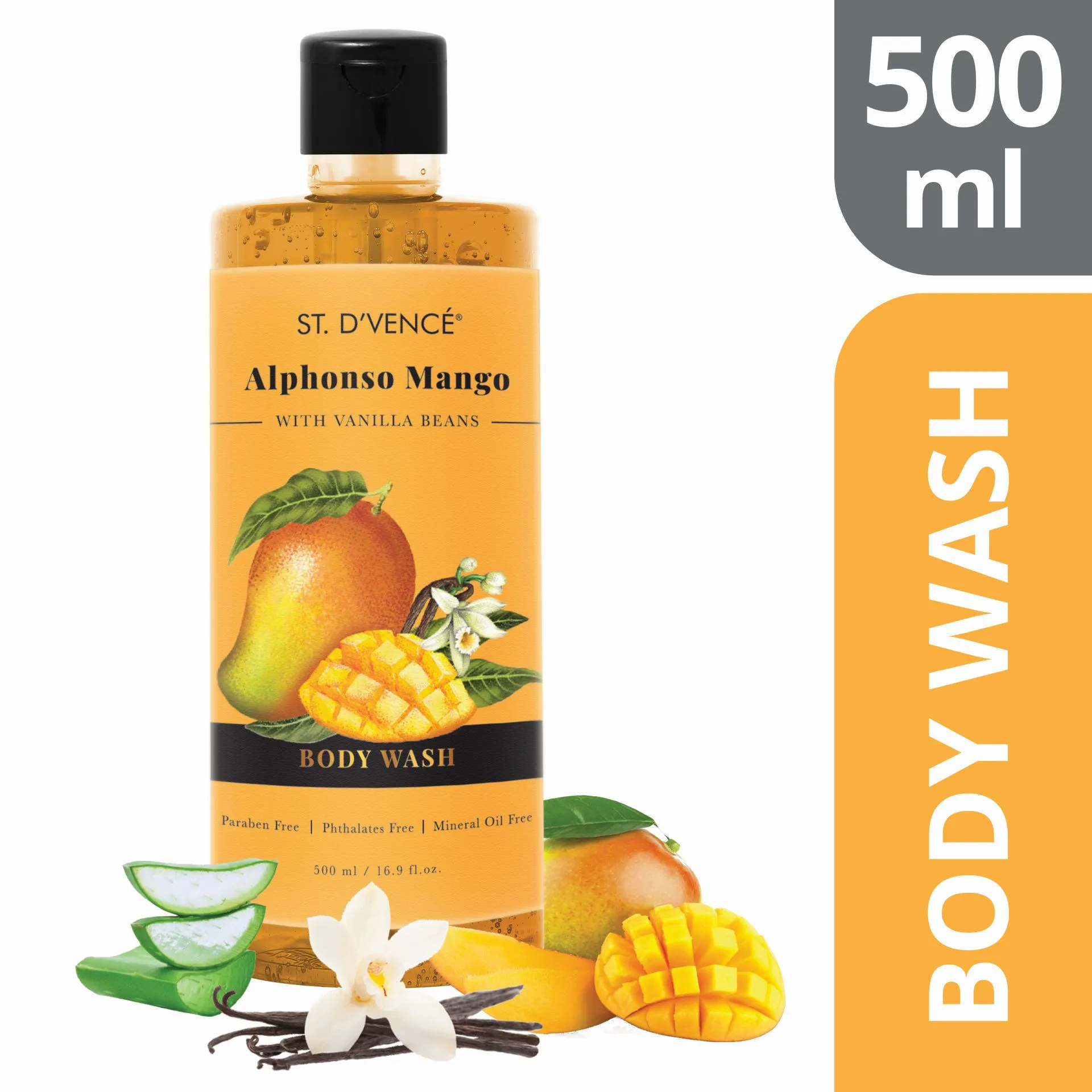 St. D'vence Alphonso Mango Body Wash With Vanilla Beans