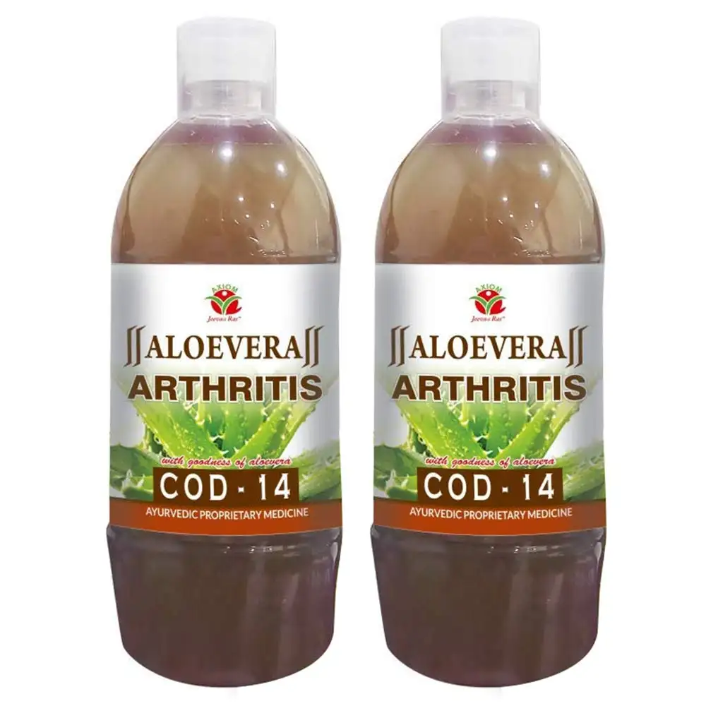 Jeevan Ras Aloevera Cod 14,  1 L  Unflavoured Pack of 2