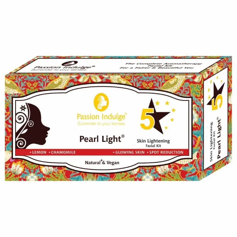 Passion Indulge PEARL LIGHT 5 STAR Facial Kit for Spot reduction And Skin Lightening (2+1)