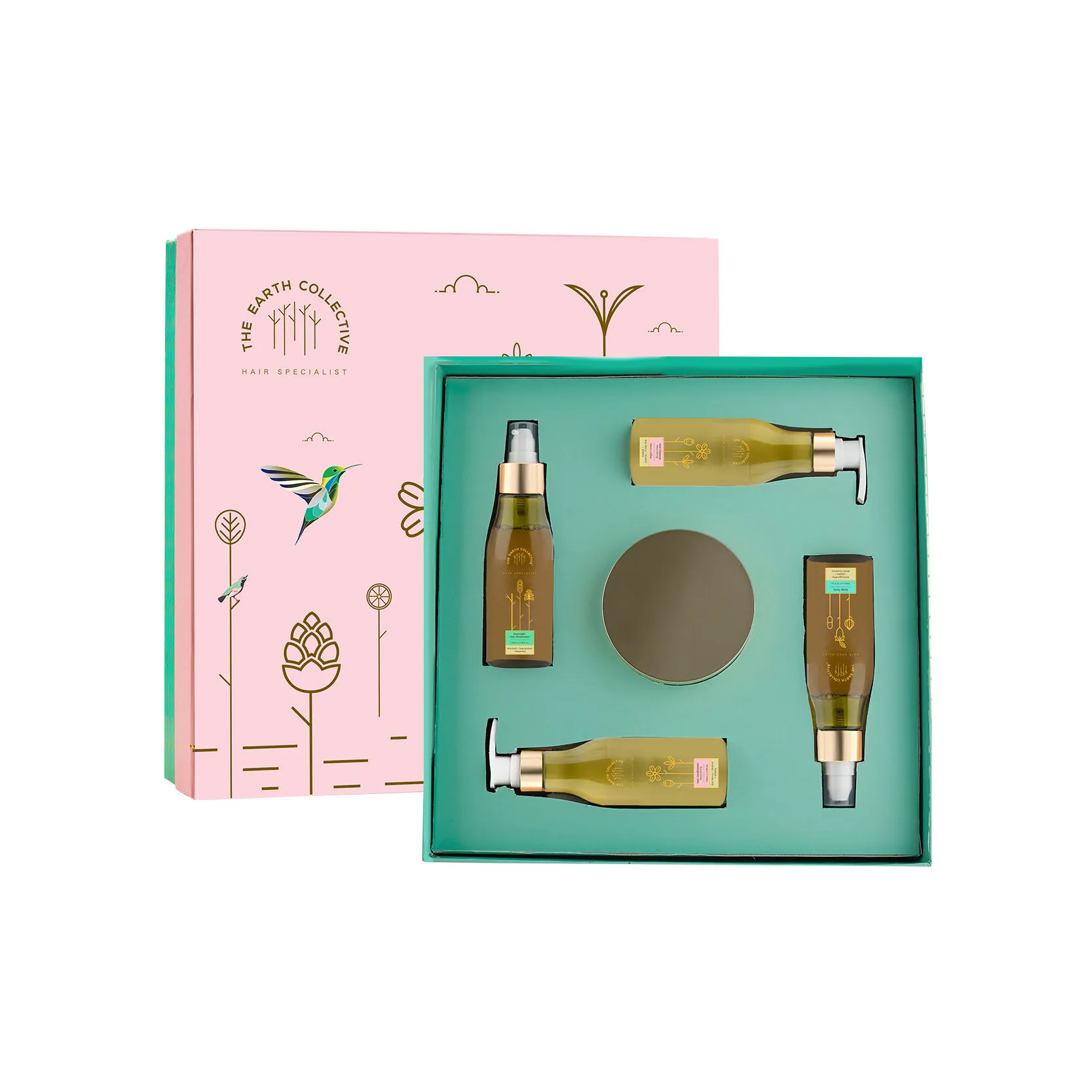 The Earth Collective- The Nourishment Collective Gift Box-Complete Kit For Normal Hair