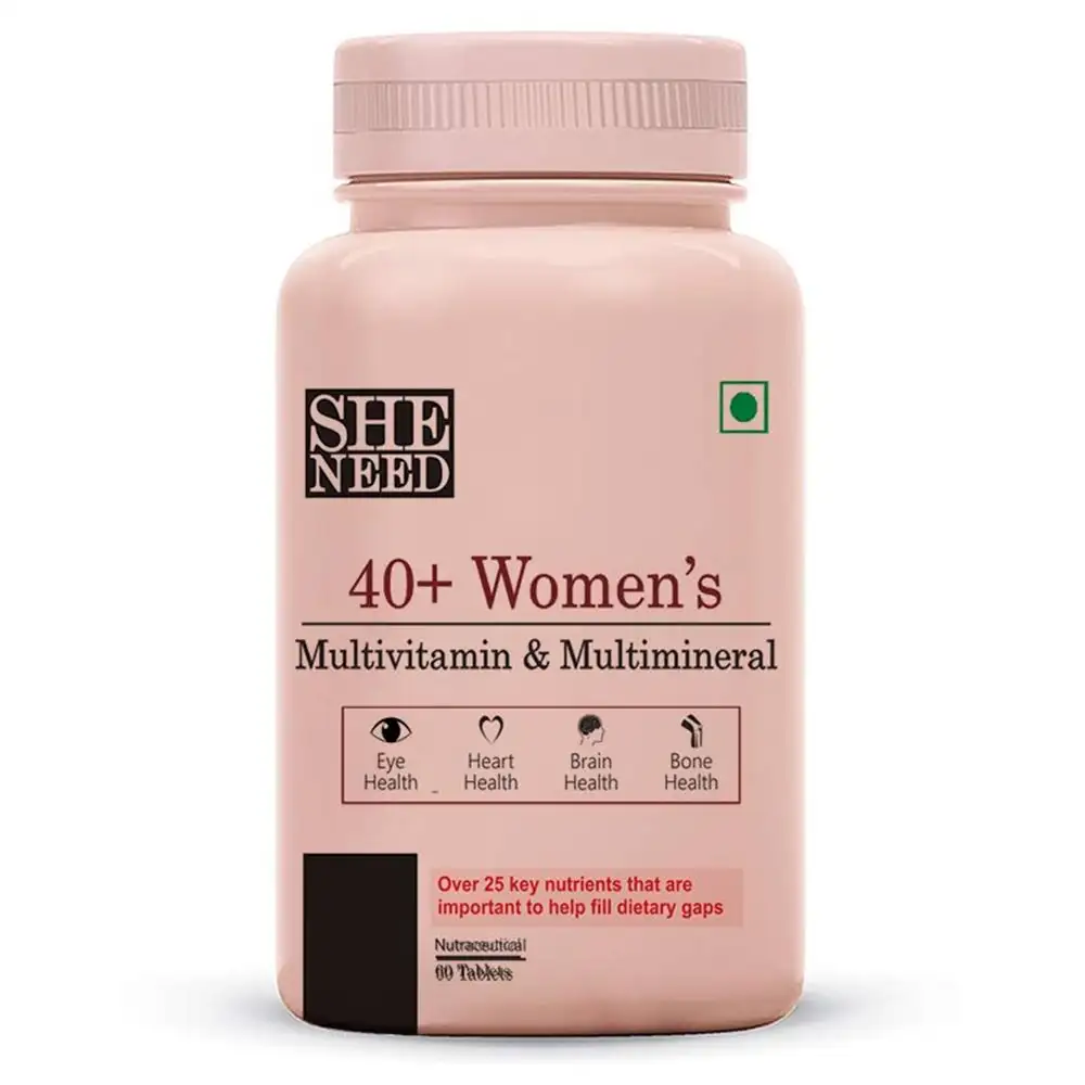 SheNeed 40+ Women's Multivitamin & Multimineral,  60 tablet(s)  Unflavoured