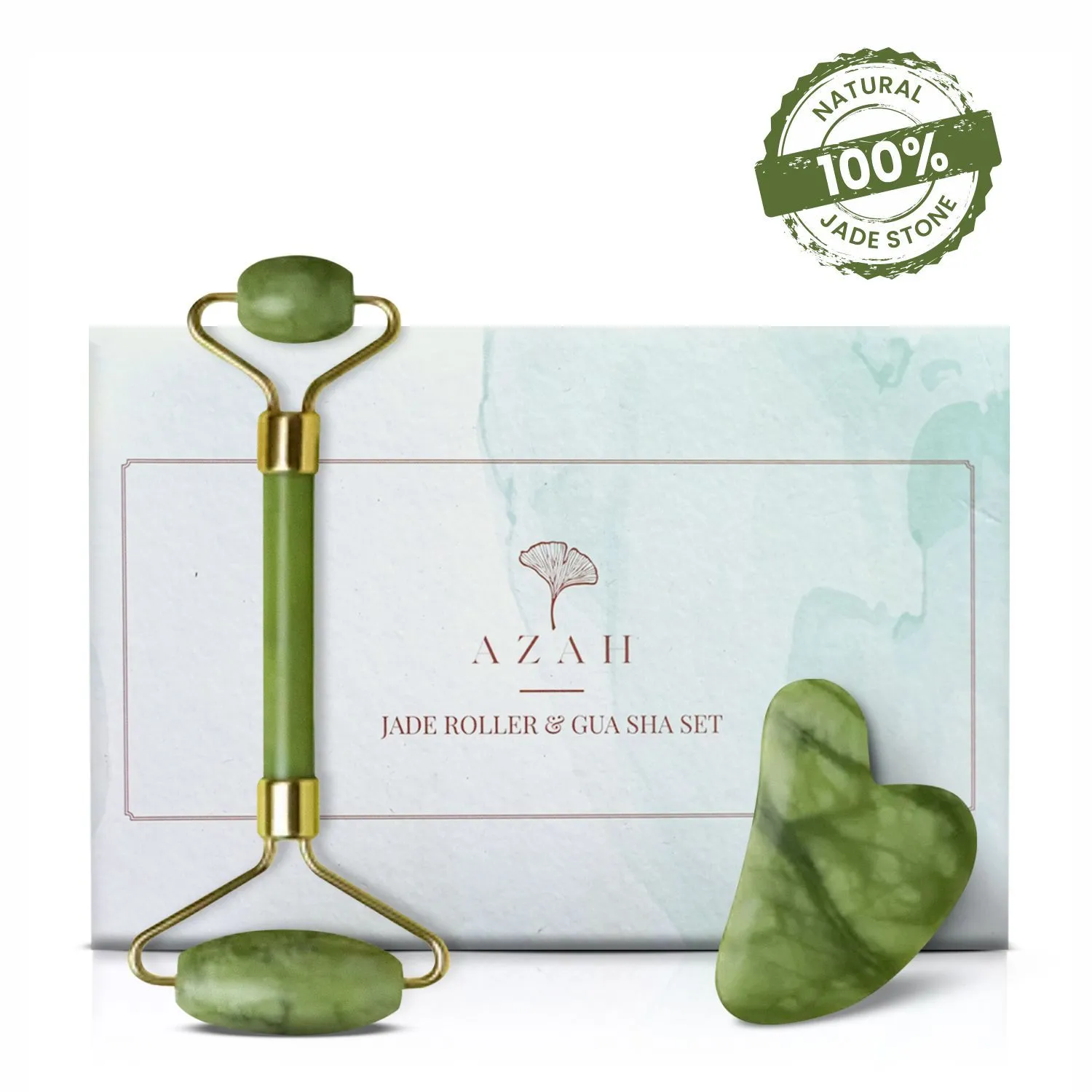 Azah Jade Roller & Gua Sha Set