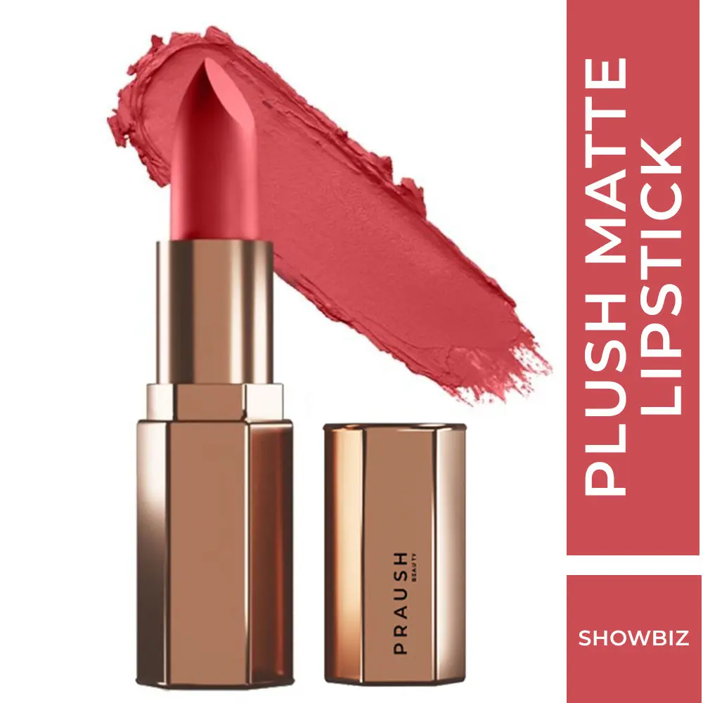 Praush (Formerly Plume) Plush Matte Lipstick - Showbiz