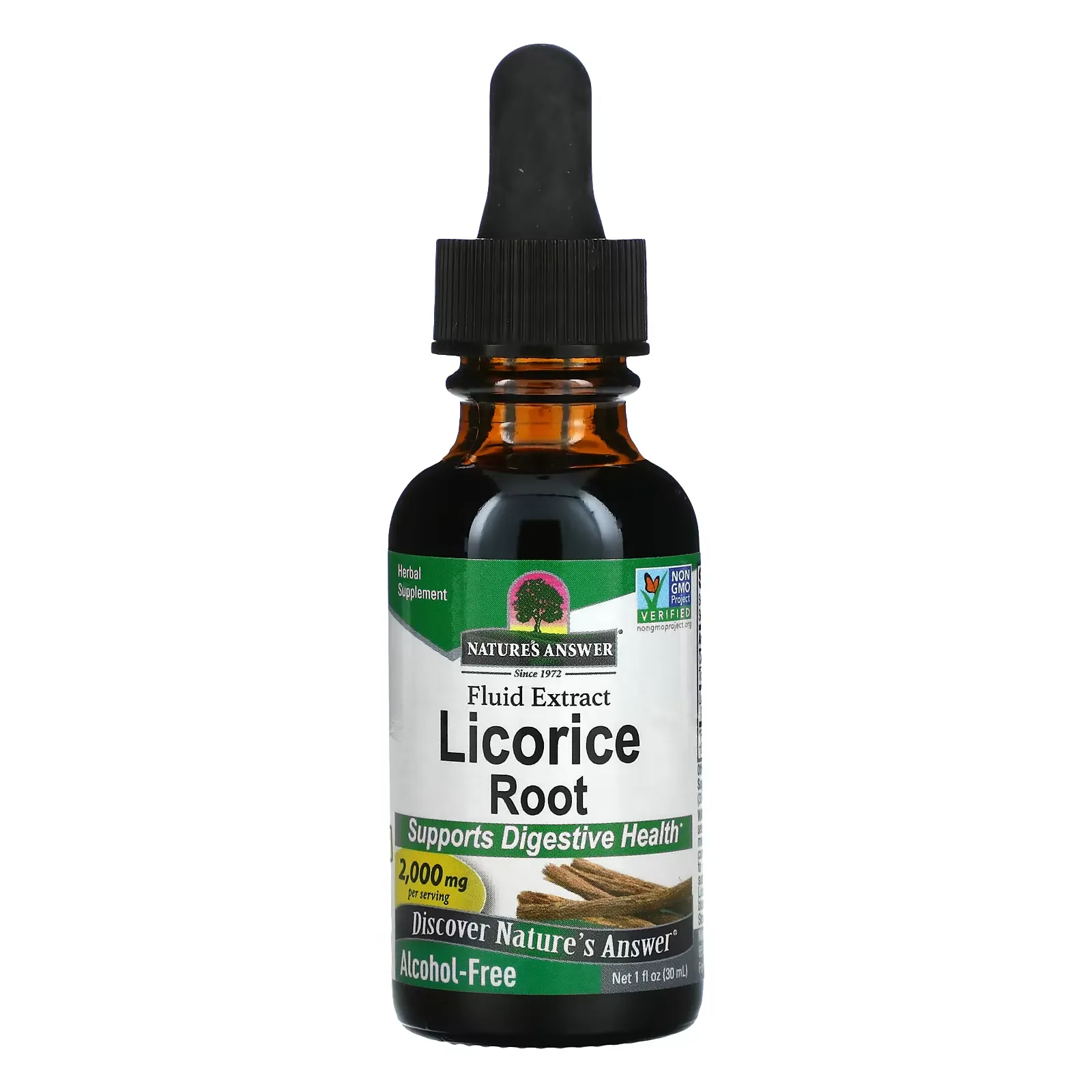 Licorice Root, Fluid Extract, Alcohol-Free, 2,000 mg, 1 fl oz (30 ml)