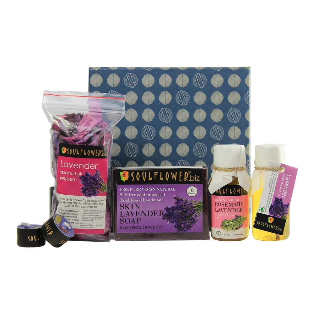 Soulflower Lavender Try Me Bath Gift Set