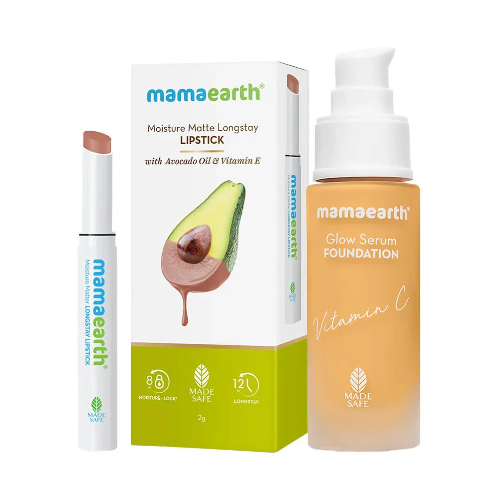 Mamaearth Lipstick + Foundation