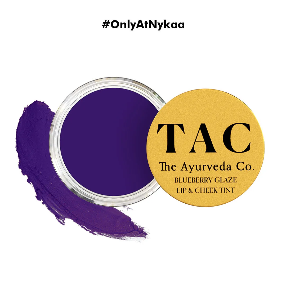 TAC - The Ayurveda Co. Lip And Cheek Tint, Shea Butter Lip Stain (Blueberry Glaze)