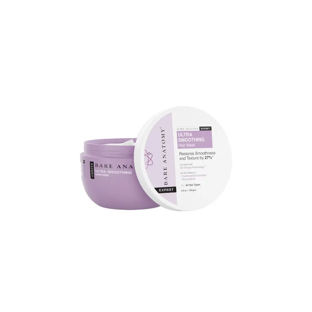 Bare Anatomy Ultra Smoothing Hair Mask | Smoothens Hair | For Dry & Frizzy Hair (250 g)