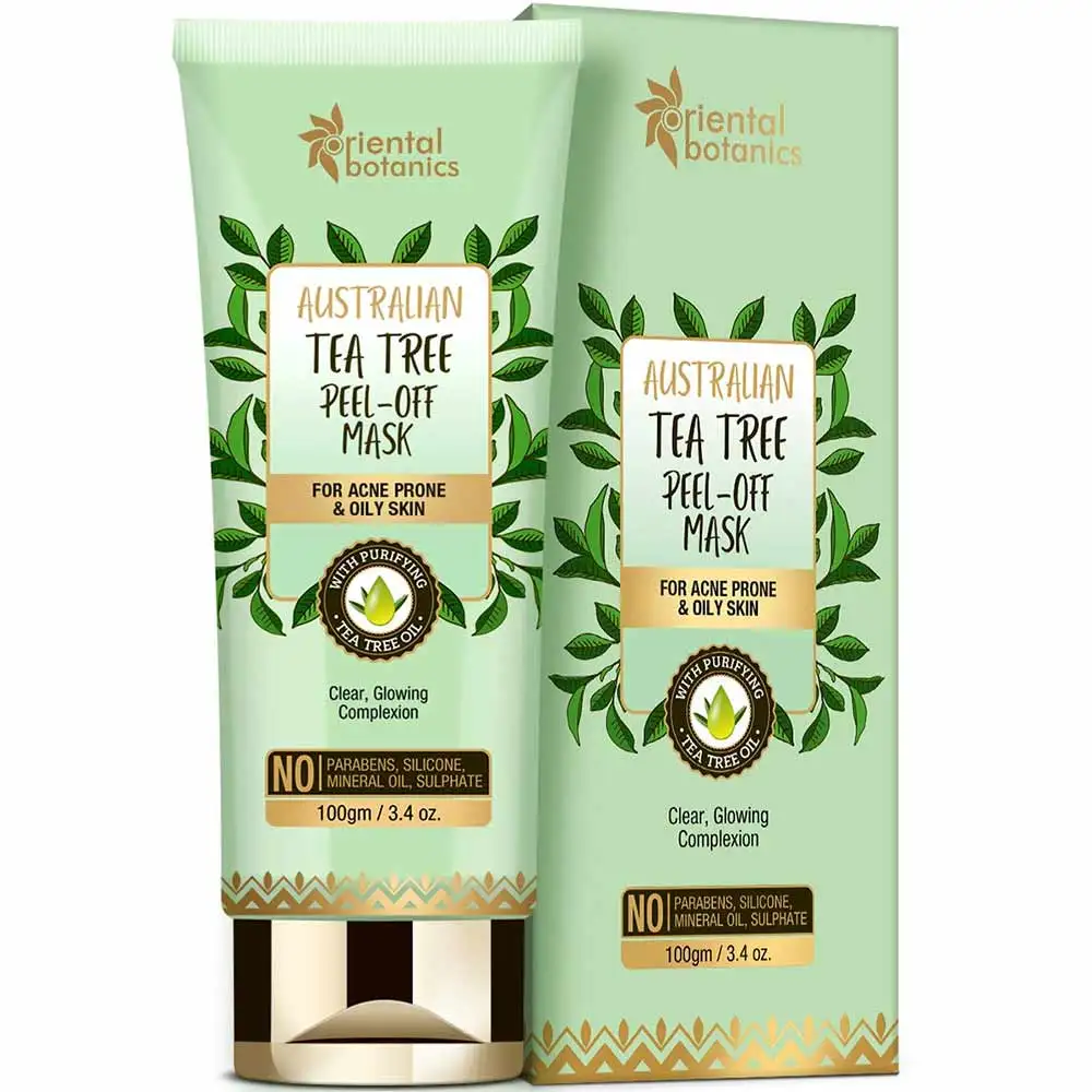 Oriental Botanics Australian Tea Tree Peel Off Mask,  100 g  for Acne Prone & Oily Skin