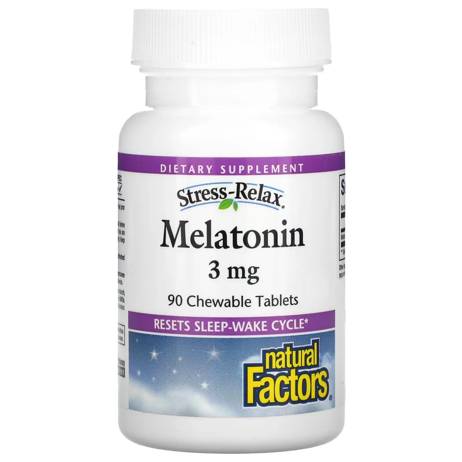 Stress-Relax, Melatonin, 3 mg, 90 Chewable Tablets